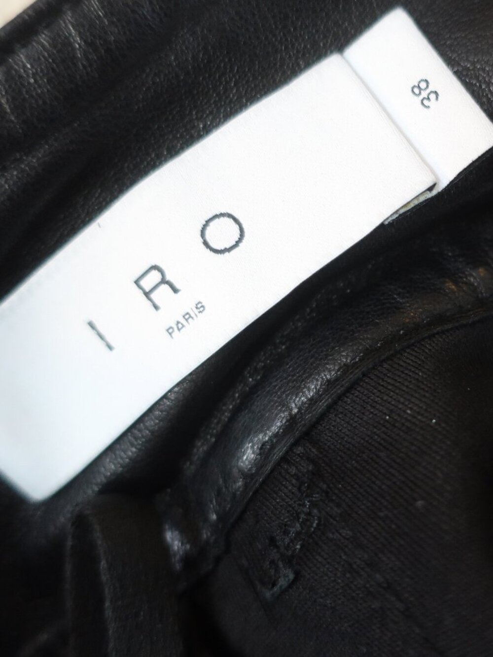 Womens Iro Paris Adil (Item- 37) Black Pure Lamb Leather Shorts 38 US/6 - Picture 8 of 11